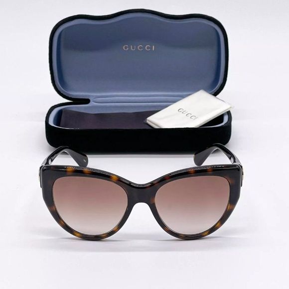 Sale! New Gucci Women\'s 56mm Havana Brown Sunglasses! main image 6